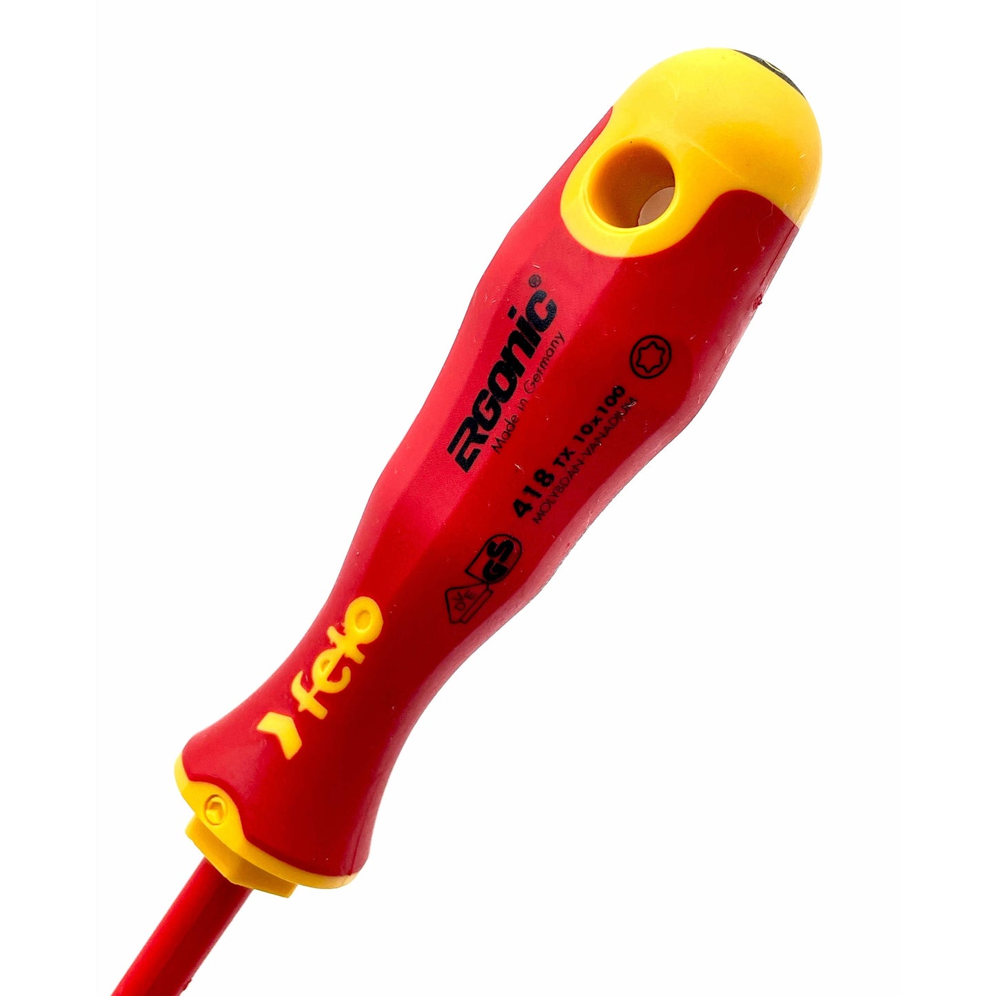 Felo 41491093 Set of screwdrivers dielectric SL/PZ/PH/Tx Ergonic on a steel stand, 10 pcs