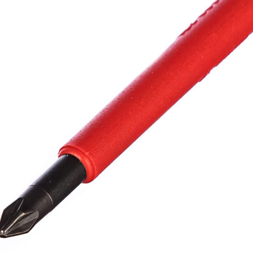 Felo 41510290 Ergonic VDE Insulated Pozidriv Screwdriver, PZ 1 x 80