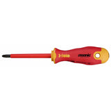 Felo 41720390 VDE Insulated Pozidriv-Slotted Plus-Minus #2 Ergonic Screwdriver, 100 mm