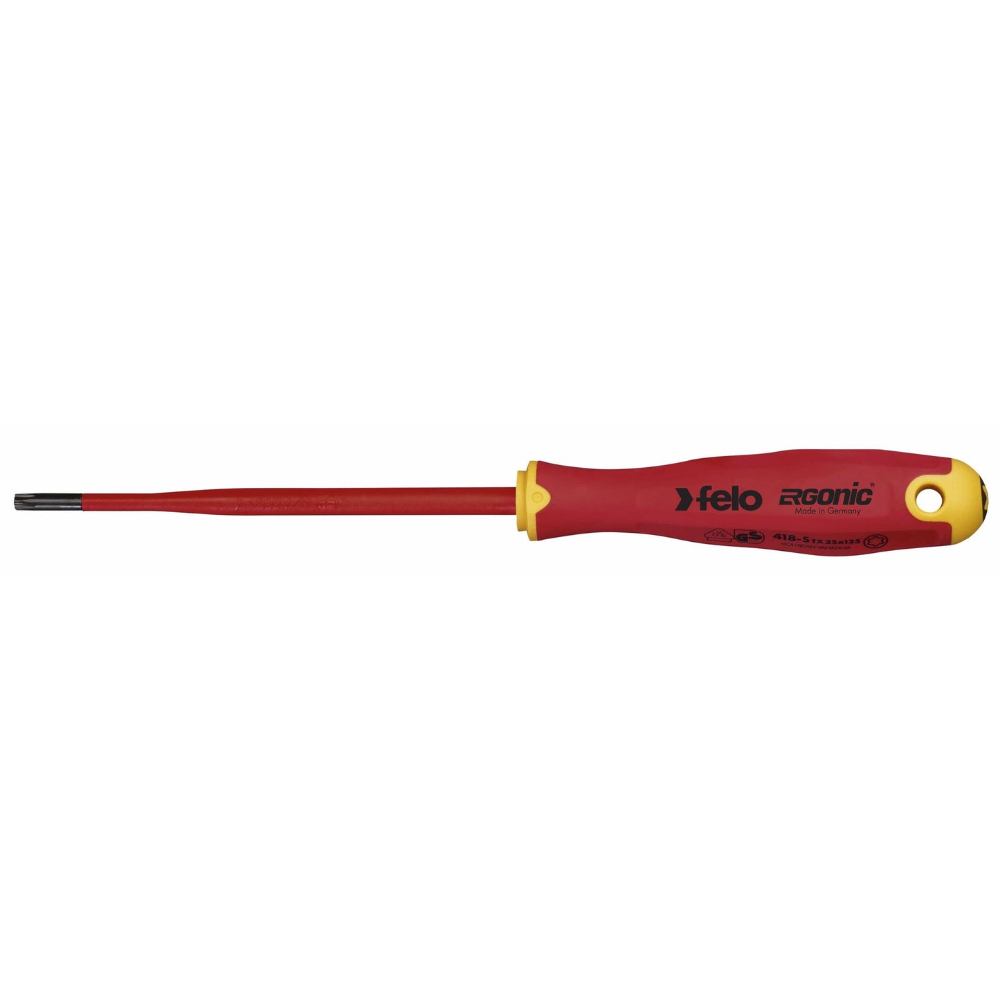 Felo 41825990 E-slim Insulated T25 x 125mm Torx Screwdriver