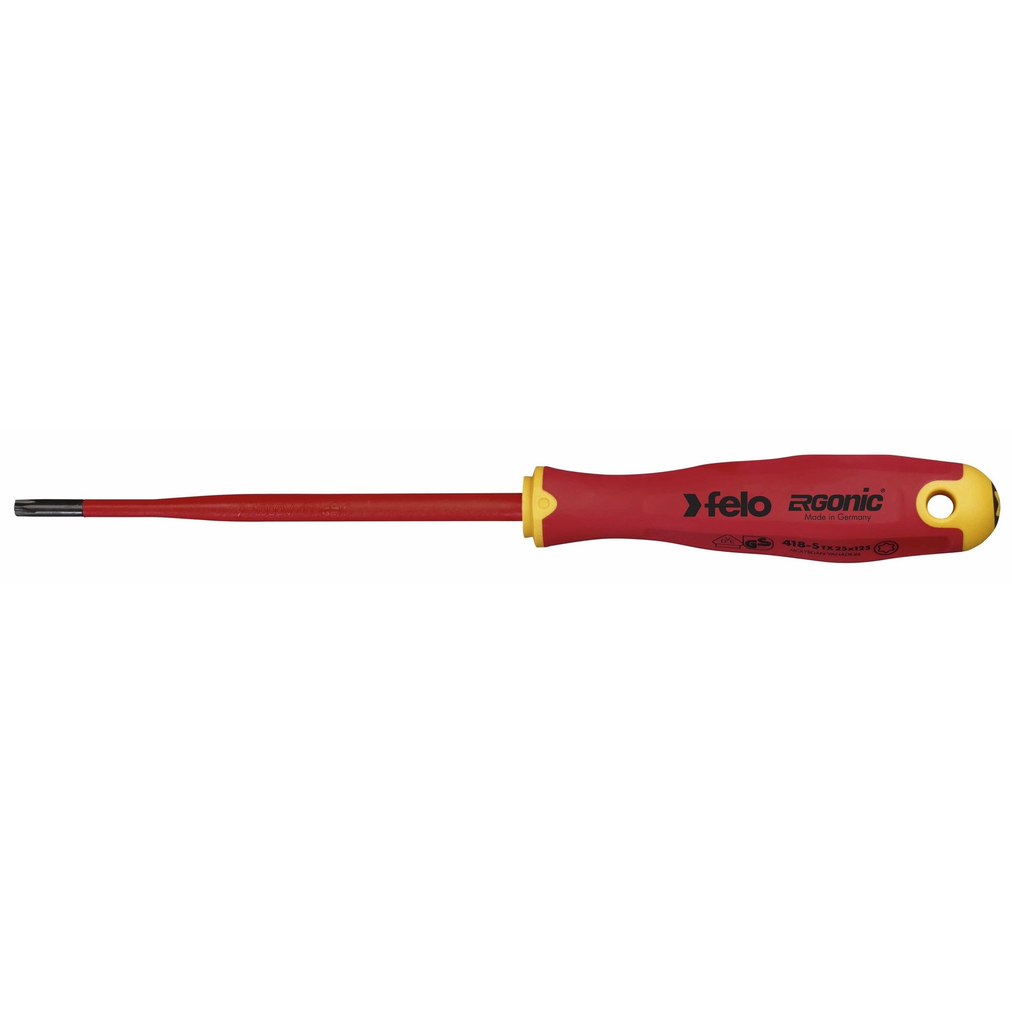 Felo 41825990 E-slim Insulated T25 x 125mm Torx Screwdriver