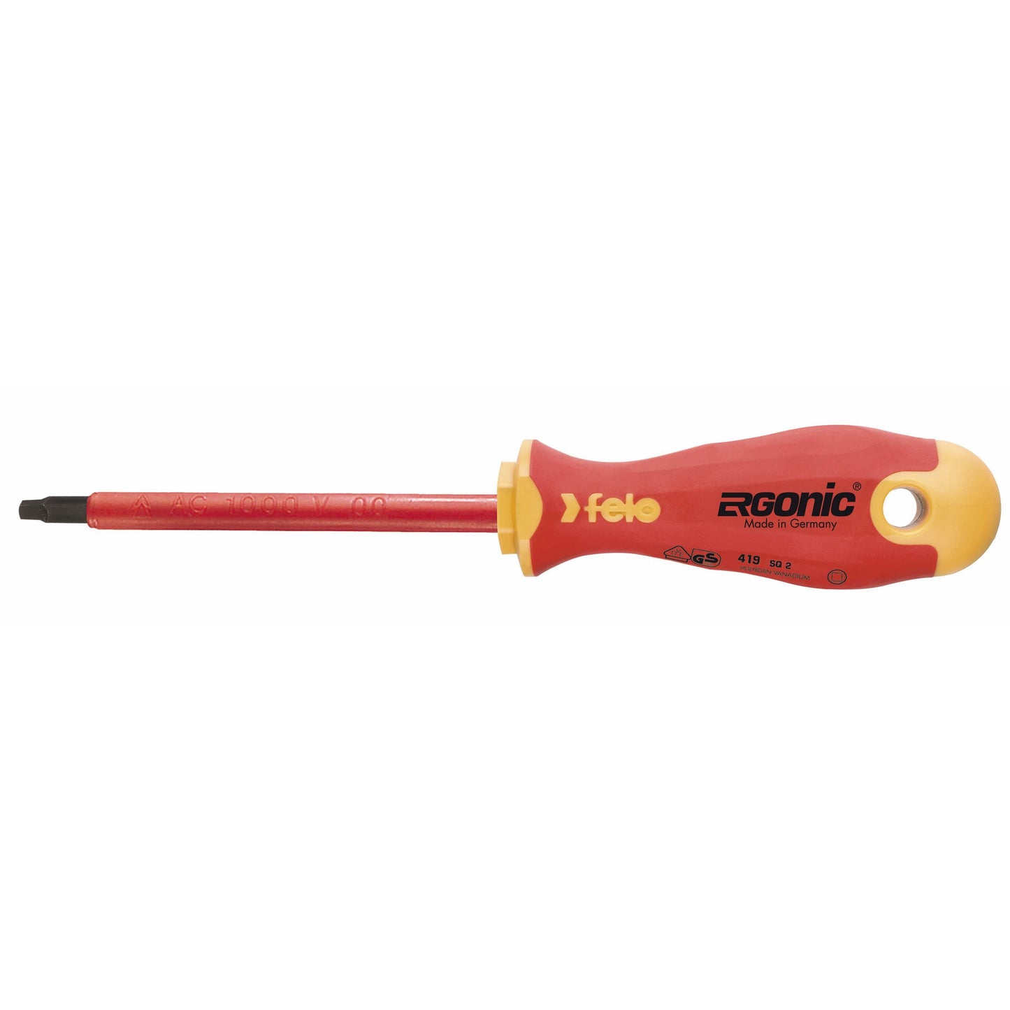 Felo 41920090 Insulated #2 x 100mm Square Screwdriver