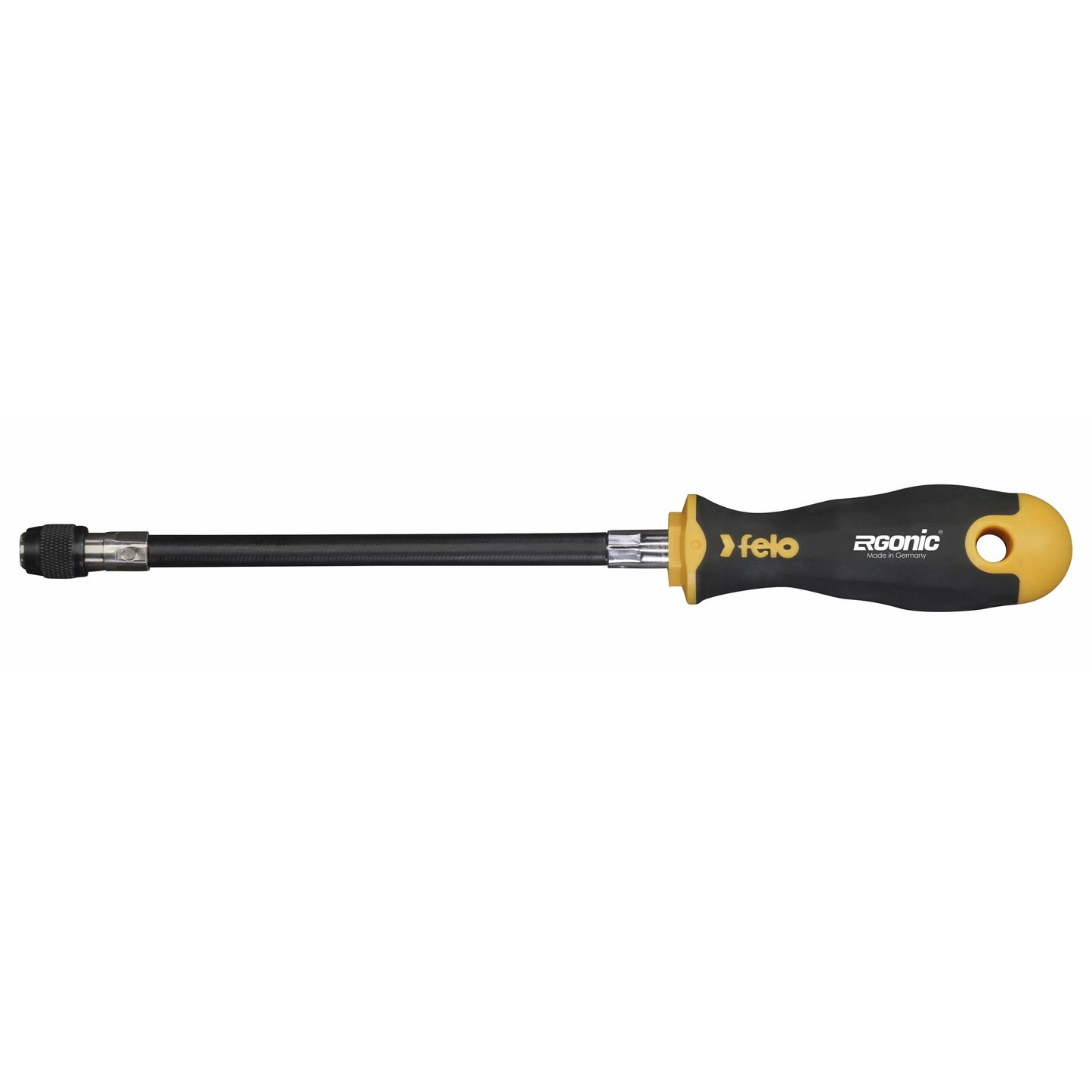 Felo 42973540 Ergonic Flexible Shaft Bitholder with QuickLock, 1/4" Hex x 170 mm