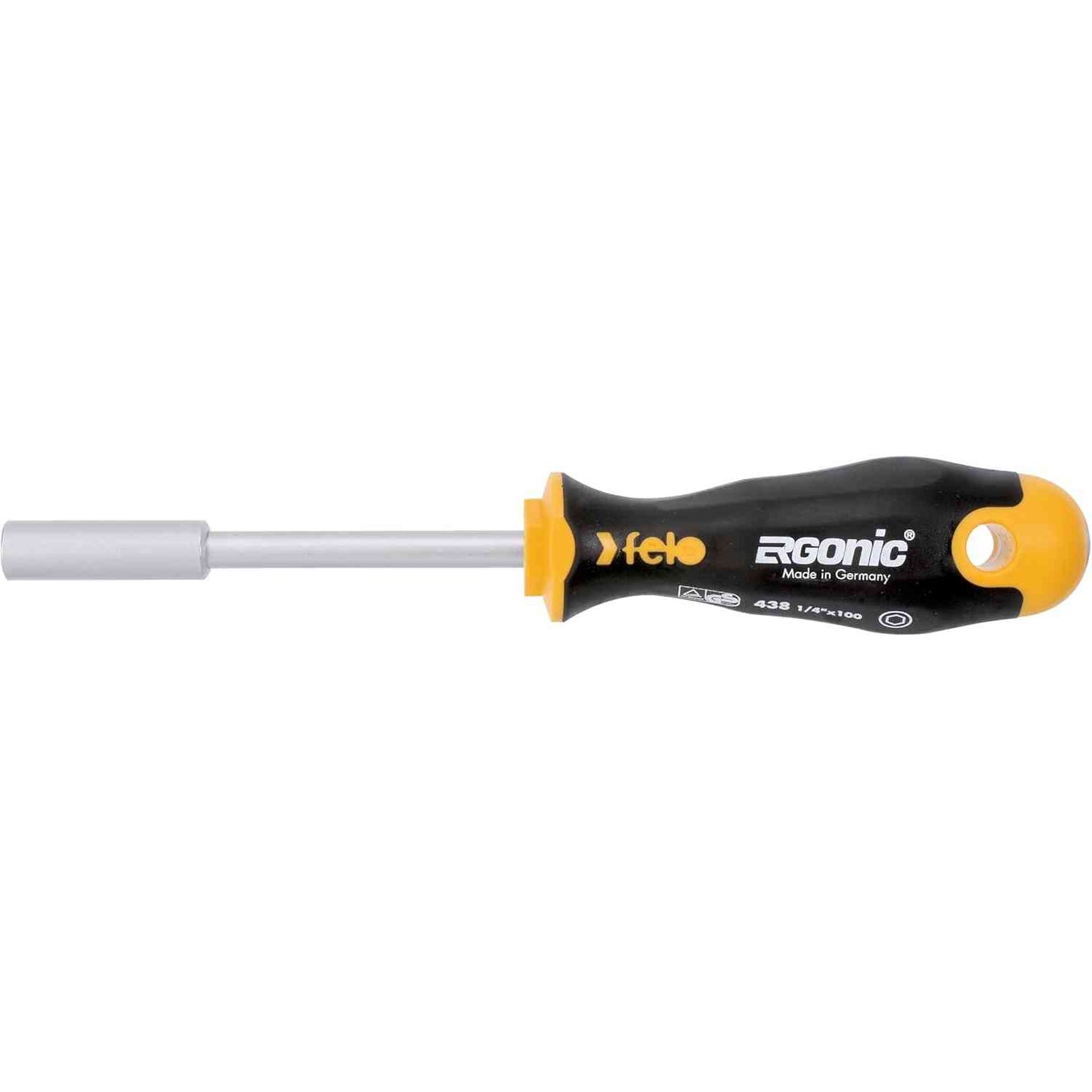 Felo 43812540 Magnetic Ergonic 1/4" x 100mm Bit Holder Screwdriver
