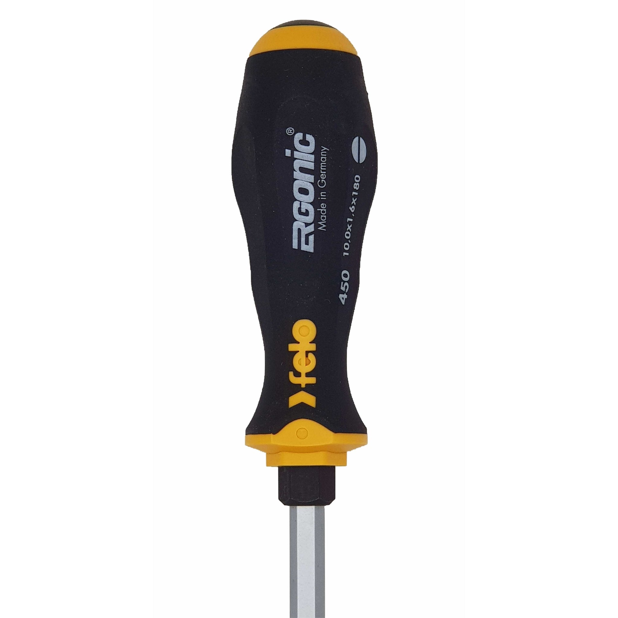Felo 45010040 Ergonic 10 x 180mm Slotted Screwdriver