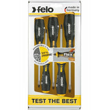 Felo 45095348 Ergonic Impact Screwdriver Set SL/PZ, 5 pcs