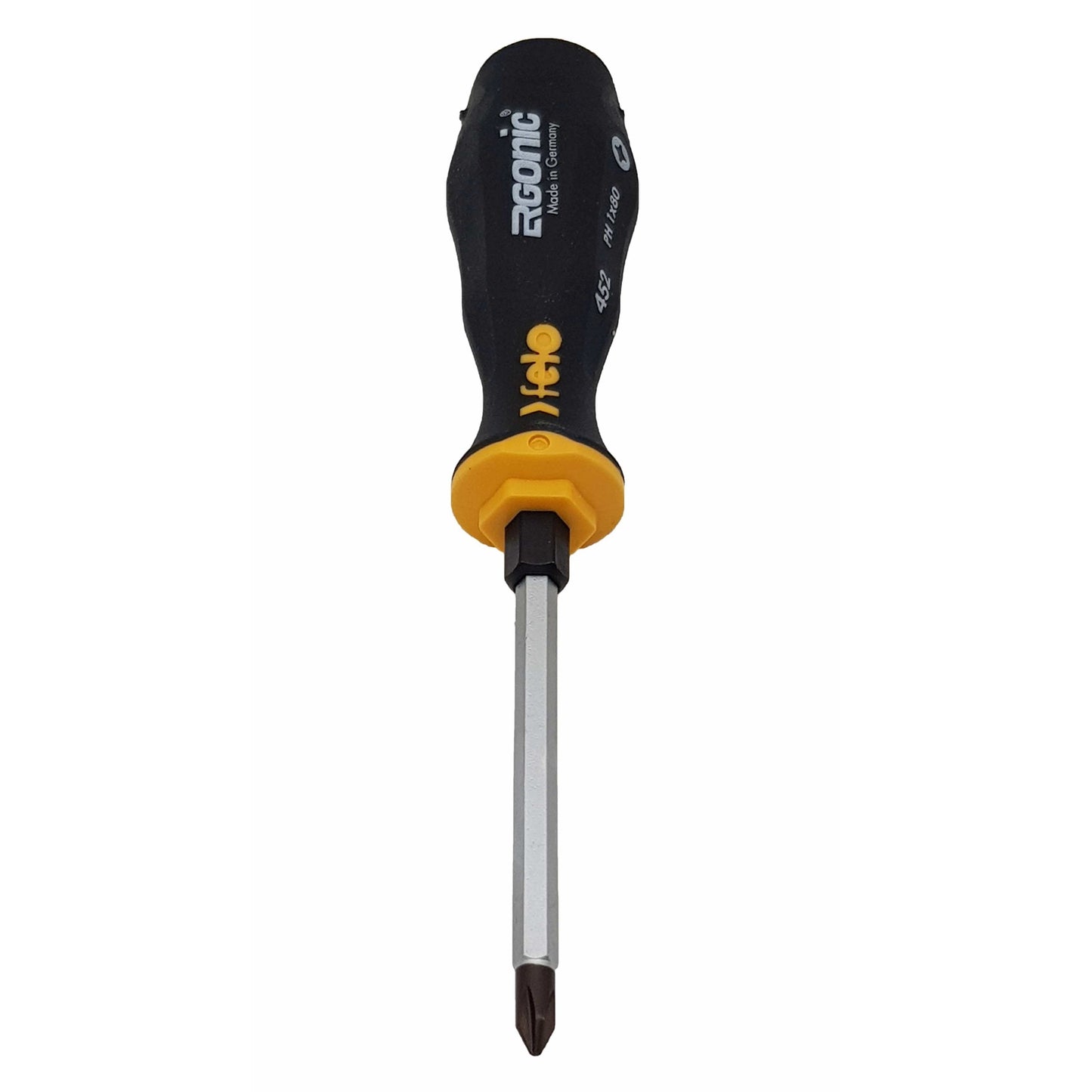 Felo 45210240 Ergonic #1 x 80mm Phillips Screwdriver - Hex Bolster and Striking Cap