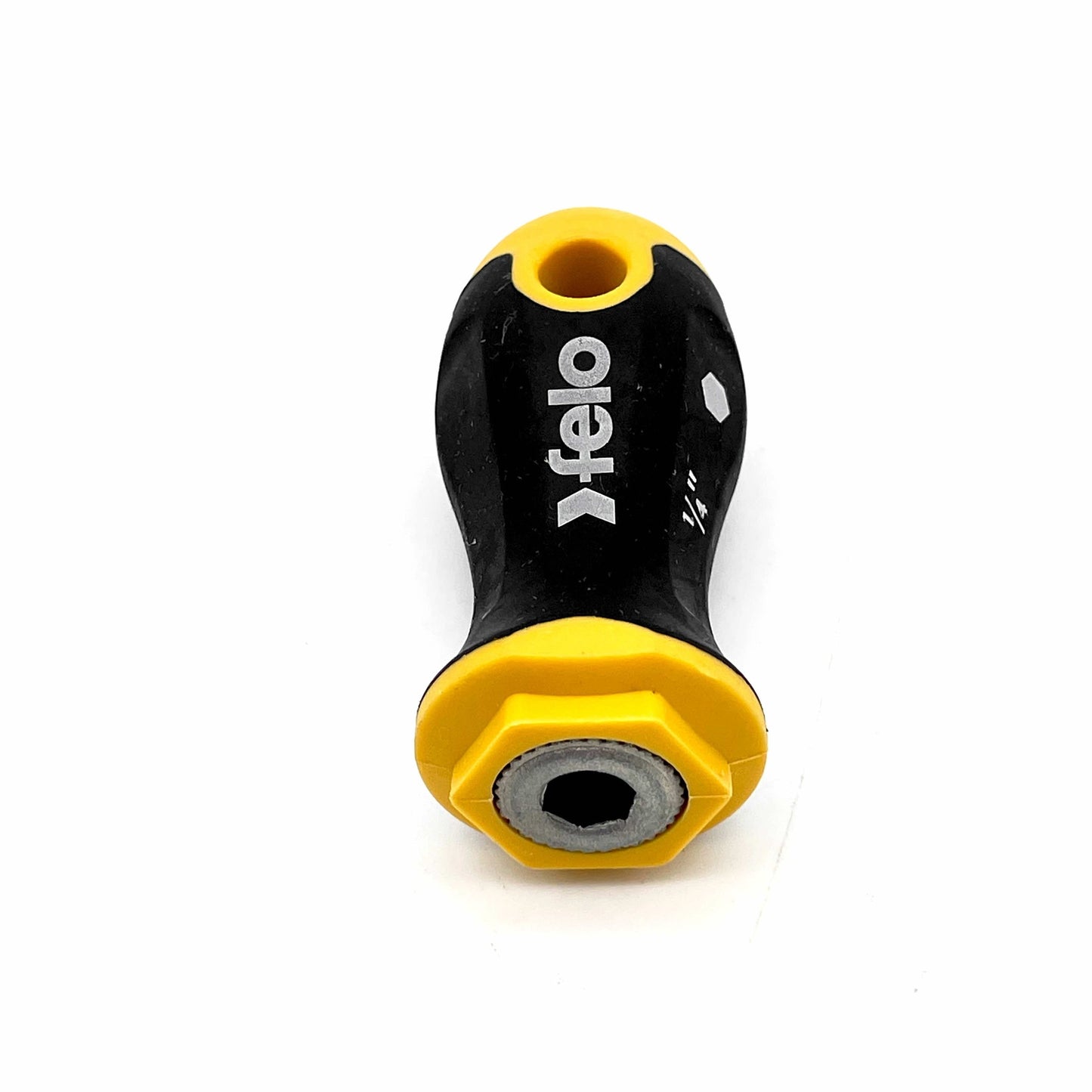 Felo 46902540 Ergonic Stubby Handle, 1/4" Bitholder