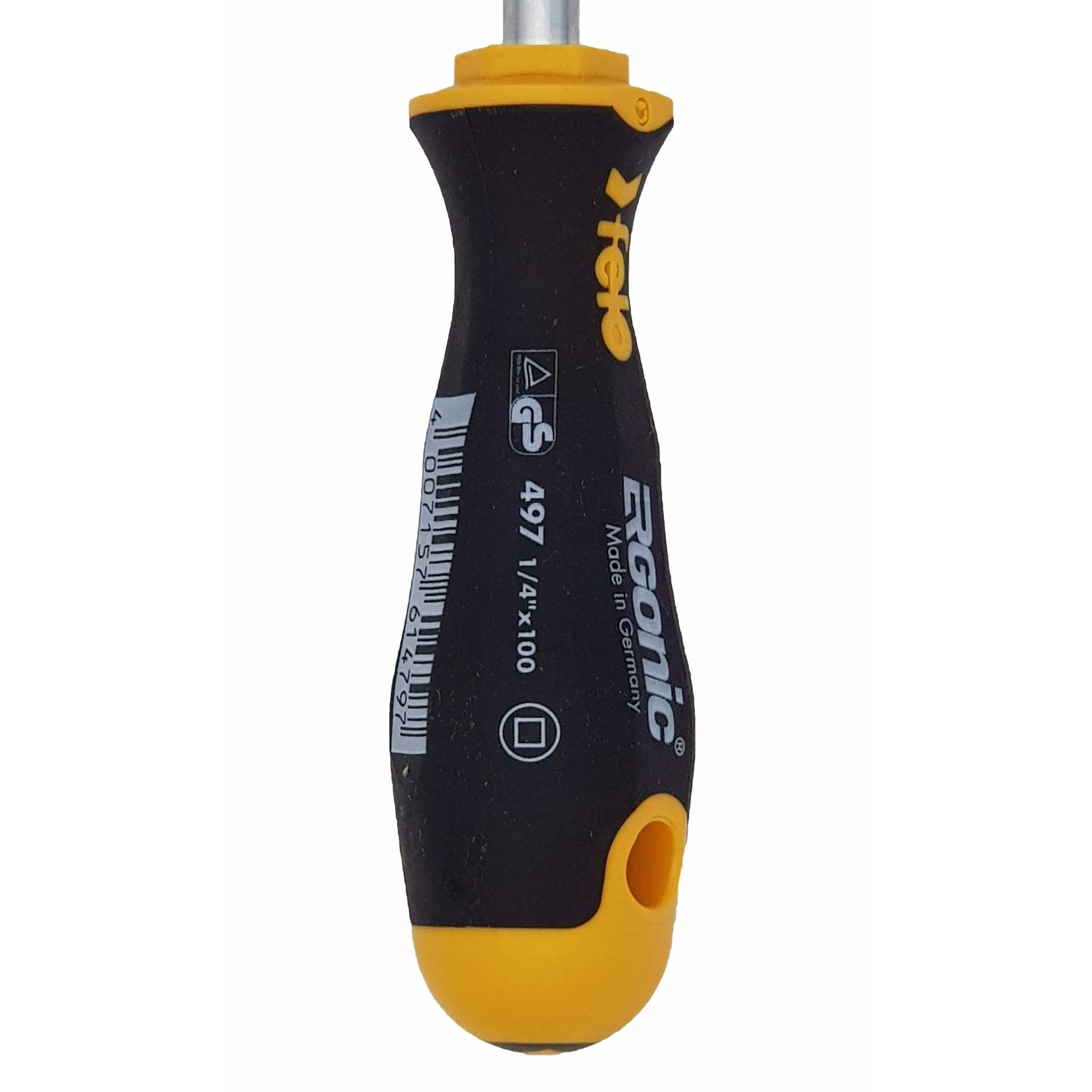 Felo 49711040 Ergonic Screwdriver with 1/4"x100 Socket Bit