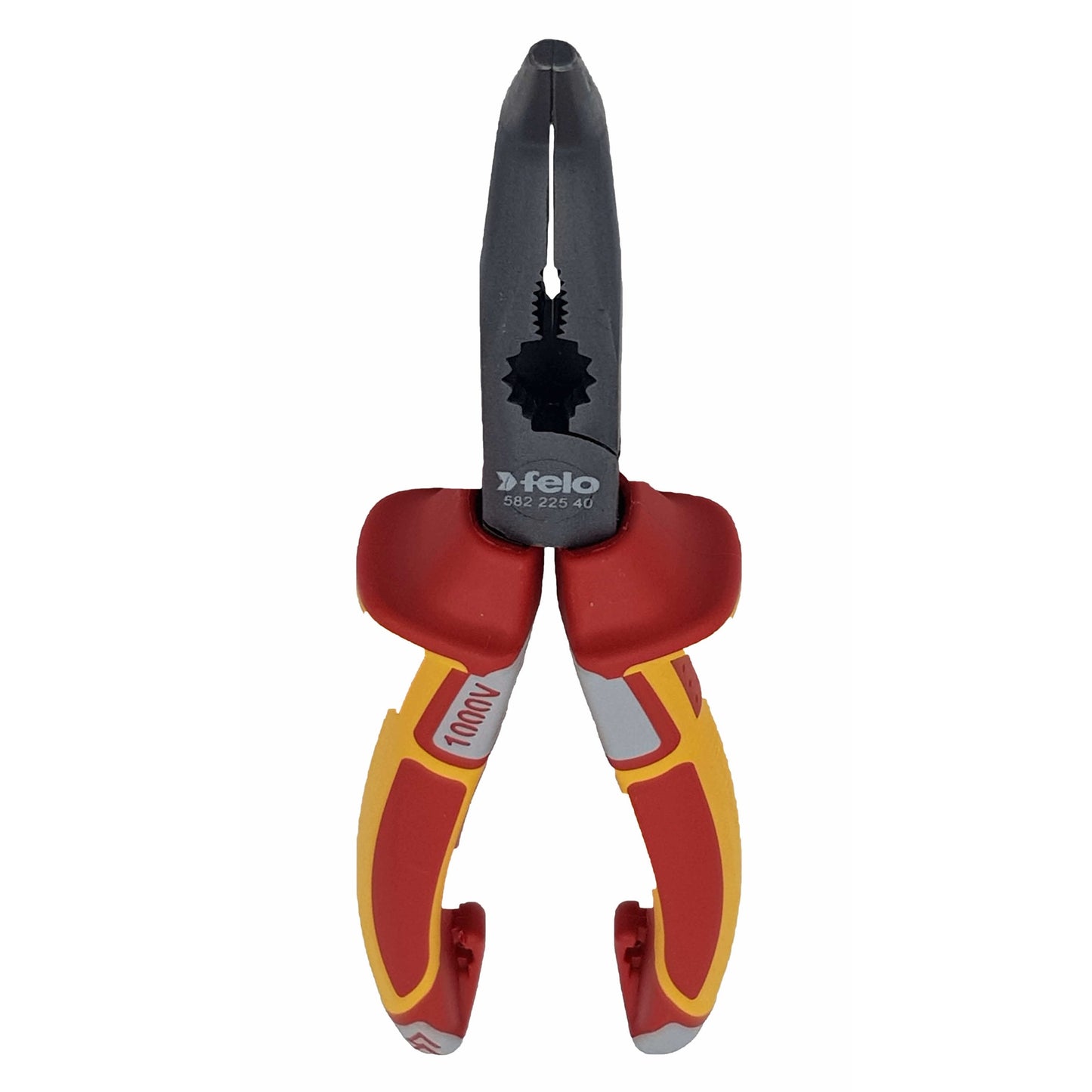 Felo 58222540 6.75" Chain Nose Radio Pliers 45 Degree Bent Nose VDE