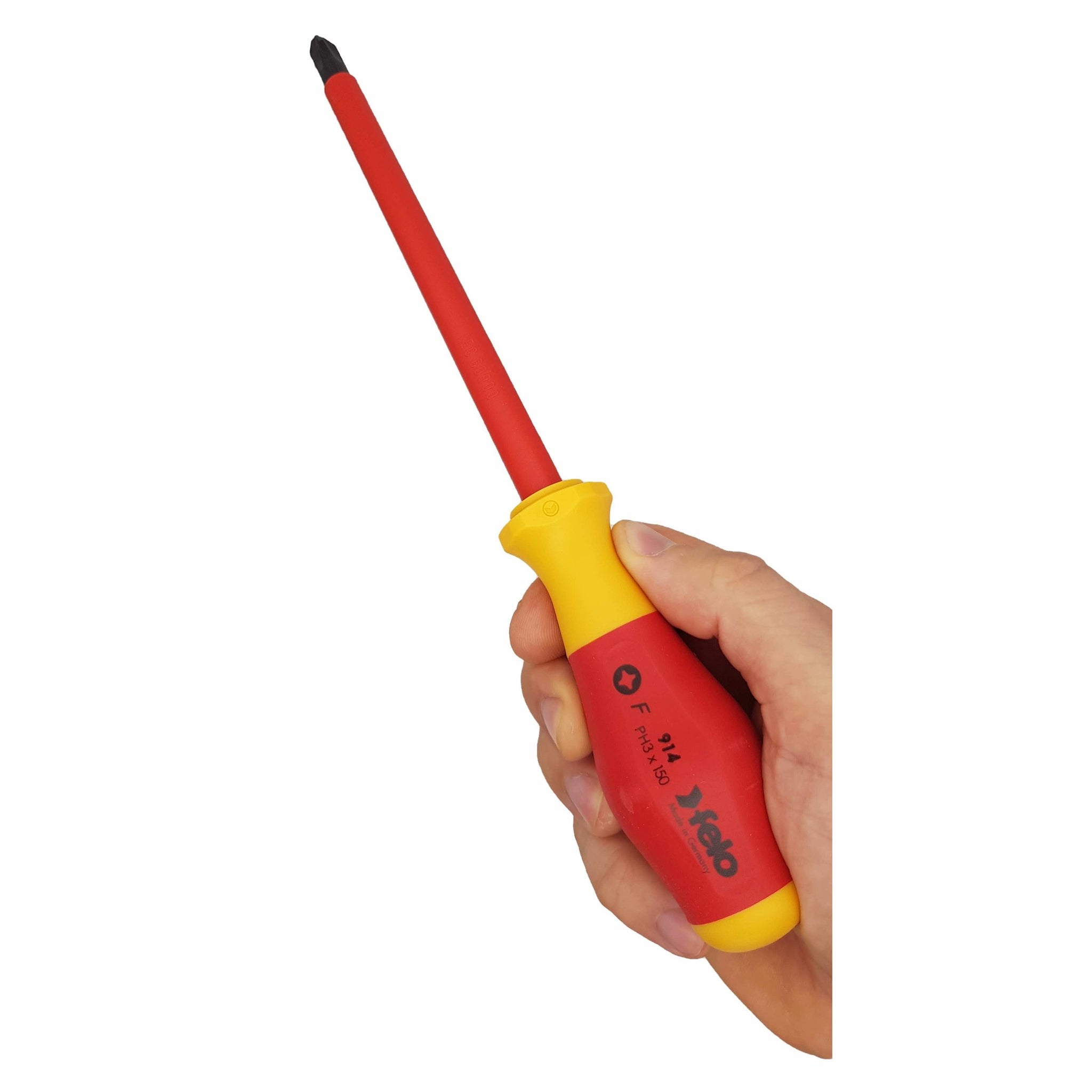 Felo 91430490 Dielectric Phillips screwdriver PH3X150