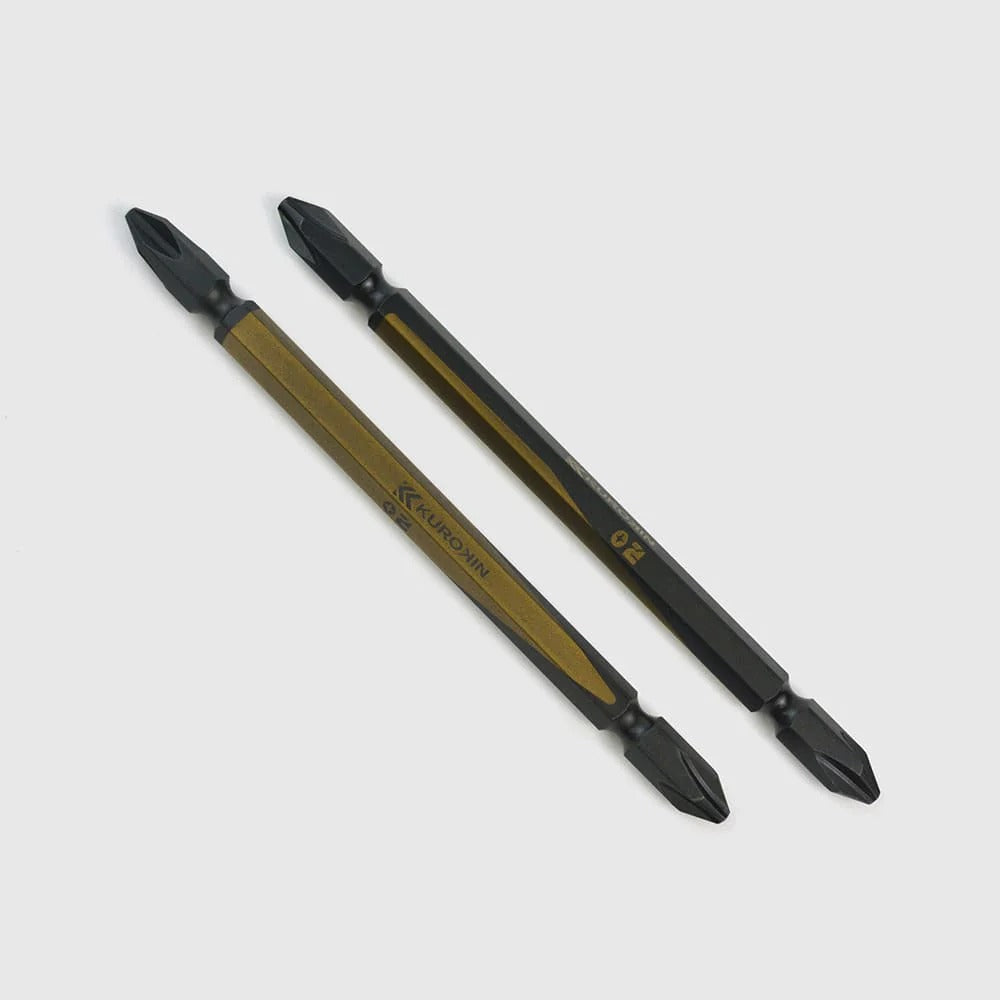 Fujiya Kurokin 5202-110-BG Double-ended bit, 2-piece set, +2 x 110mm