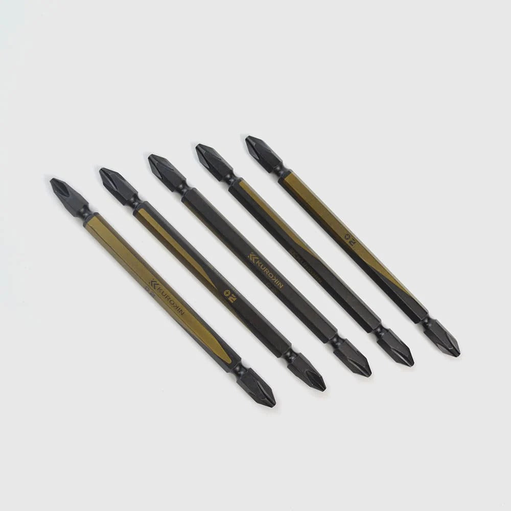 Fujiya Kurokin 5215-110-BG Double-ended bit set of 5, +2 x 110mm