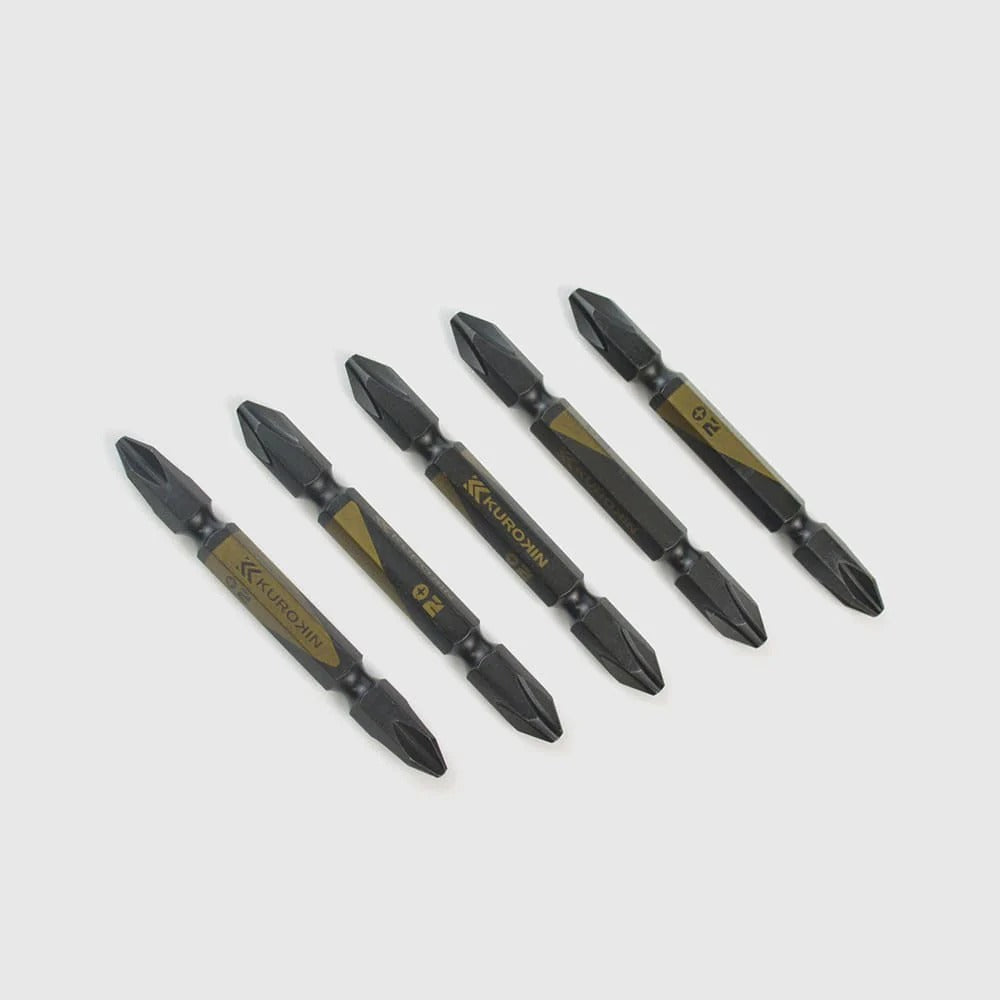 Fujiya Kurokin 5215-65-BG Double-ended bit set of 5 +2 x 65mm
