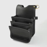 Fujiya Kurokin Architectural Thin Light PU Leather Tool Pouch