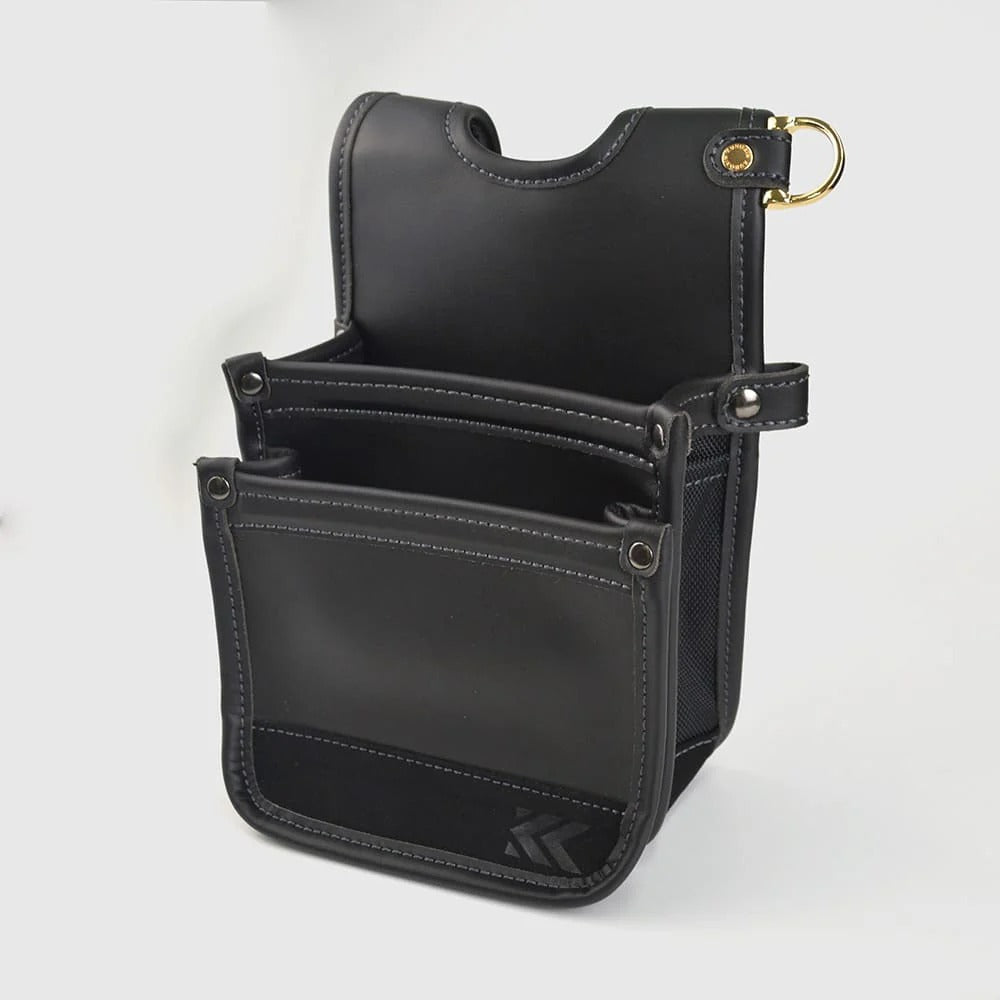 Fujiya Kurokin Architectural Thin Light PU Leather Tool Pouch