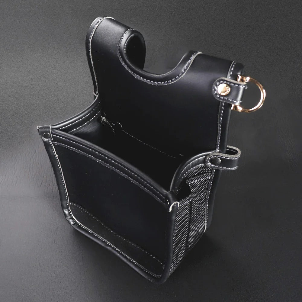 Fujiya Kurokin Architectural Thin Light PU Leather Tool Pouch