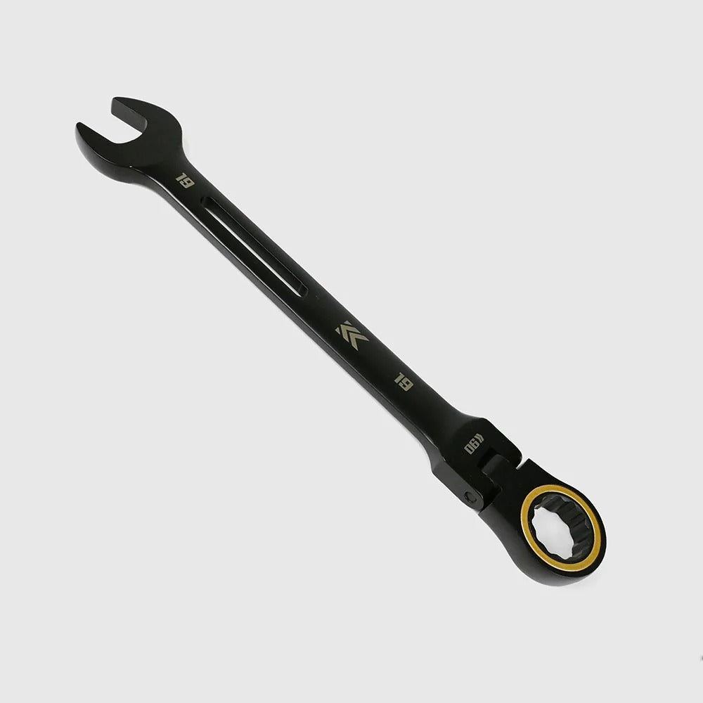 Fujiya Kurokin CWL-19-BG 19 mm Swivel Ratcheting Combination Wrench