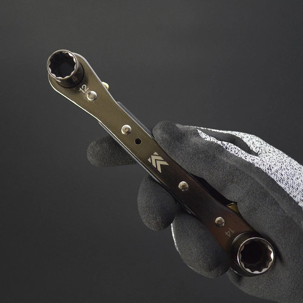 Fujiya Kurokin FRS-12-BG Flat Ratcheting Wrench
