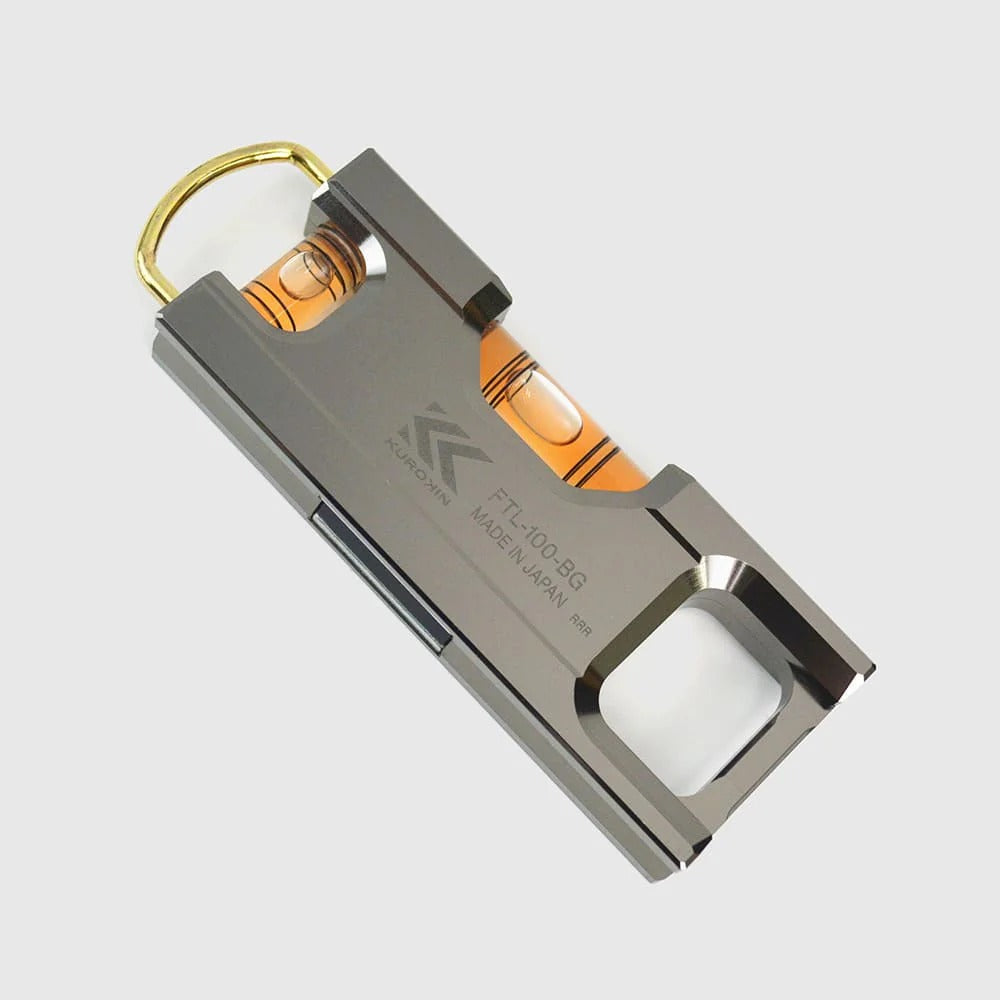 Fujiya Kurokin FTL-100-BG Machined Aluminum Level Gauge 100mm