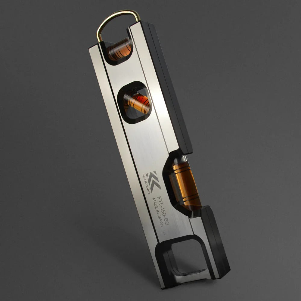 Fujiya Kurokin FTL-100-BG Machined Aluminum Level Gauge 100mm