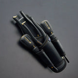 Fujiya Kurokin PS-72BG Water-Repellent PVC 2-Tier Pliers and Screwdriver Holder