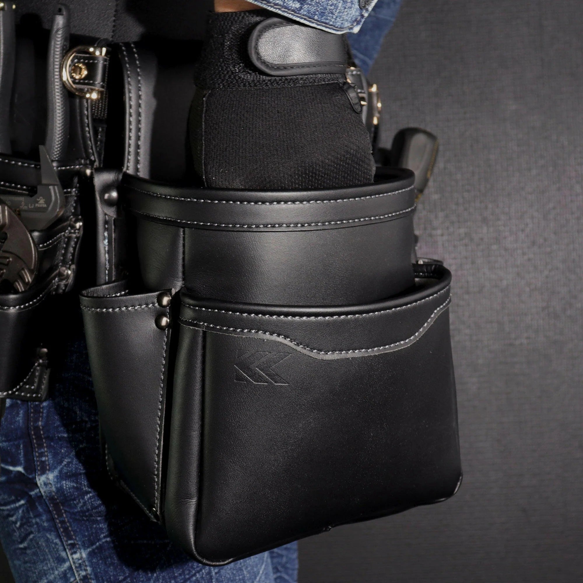 Fujiya Kuroking Light PU Leather Tool Pouch