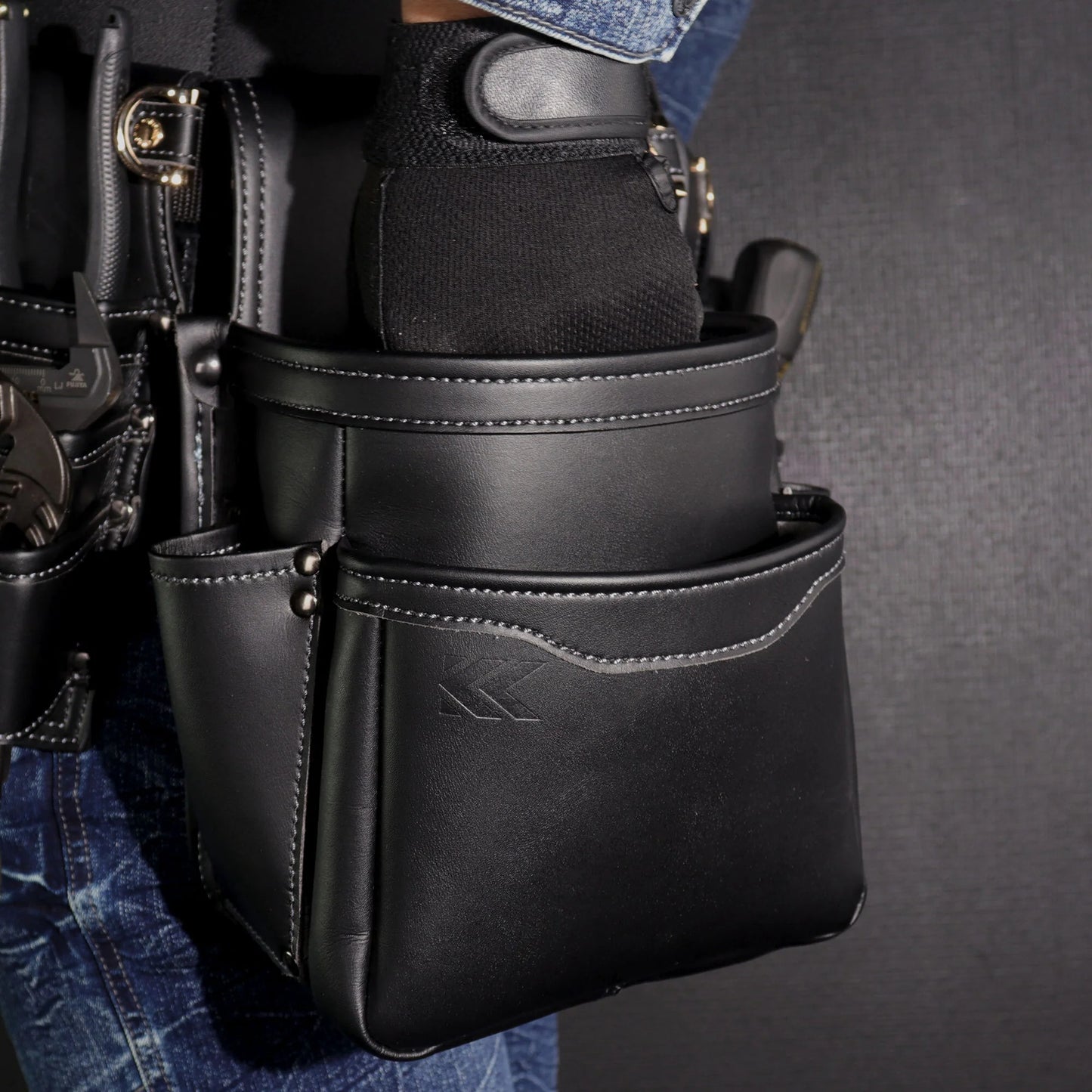 Fujiya Kuroking Light PU Leather Tool Pouch