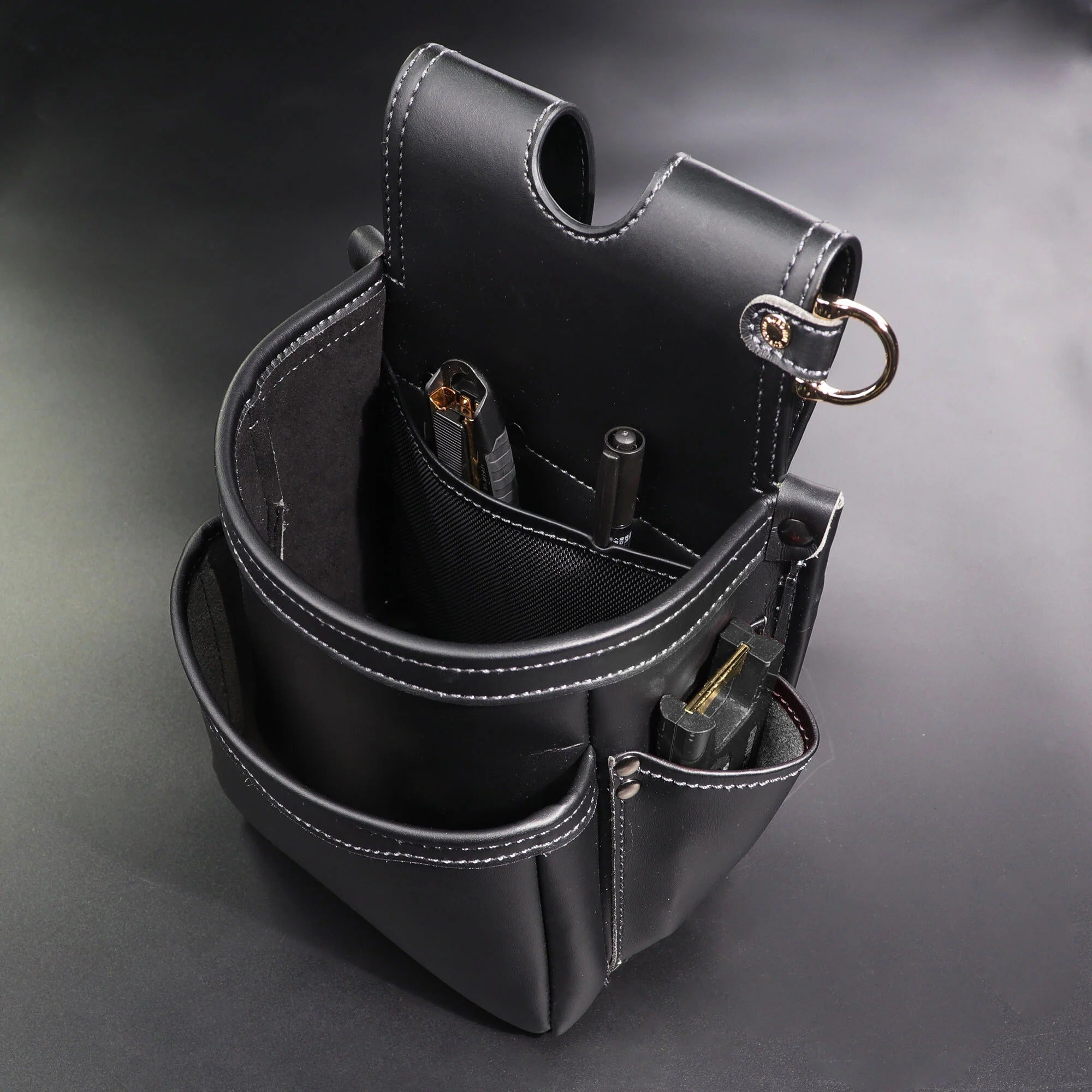 Fujiya Kuroking Light PU Leather Tool Pouch