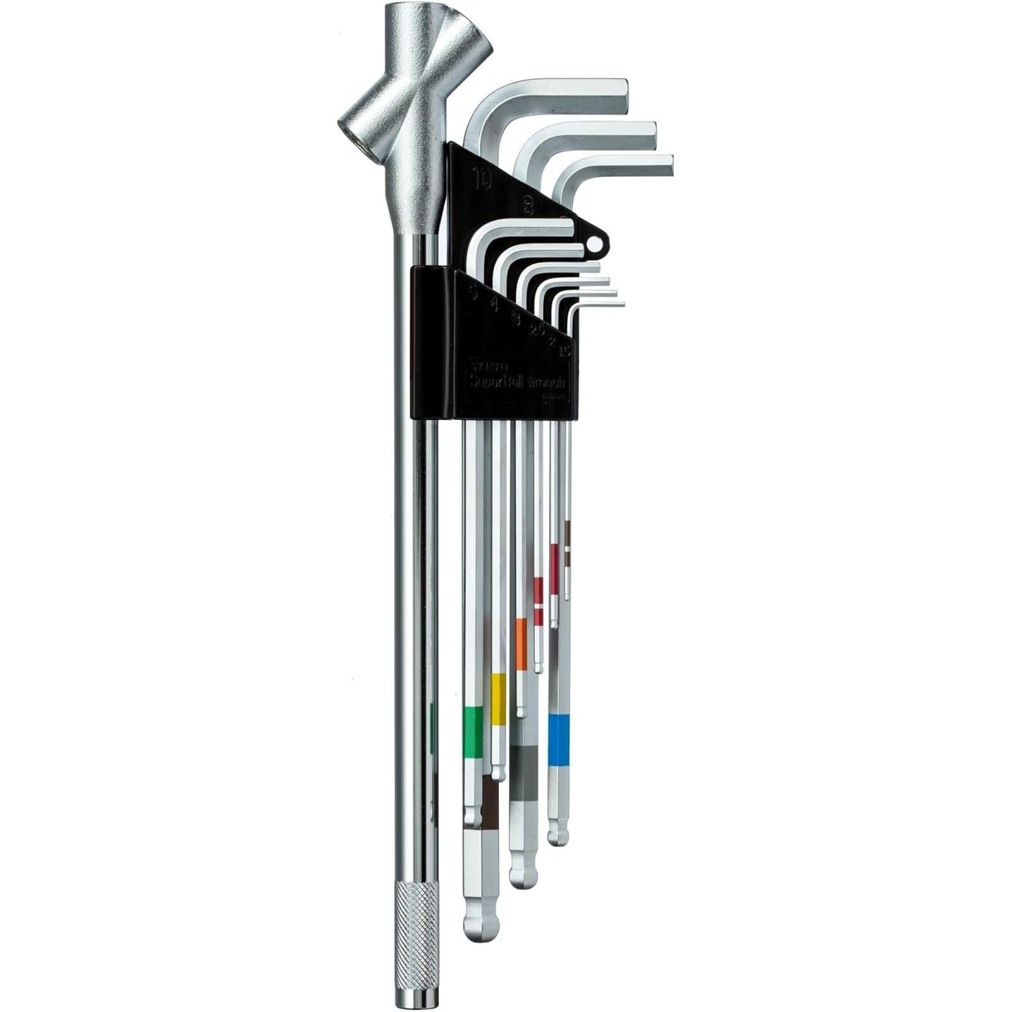 Fujiya Wise SBL-1000 Metric Long Ballpoint Hex Key Set 9 pc. with Extension Handle