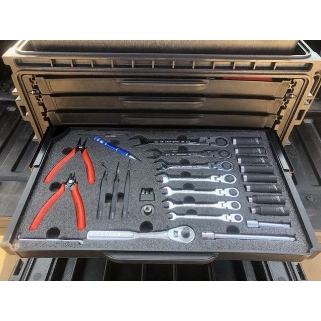 Gen 2 DRAWERS Pelican 0450 Mobile Tool Box - Kaizen Inserts
