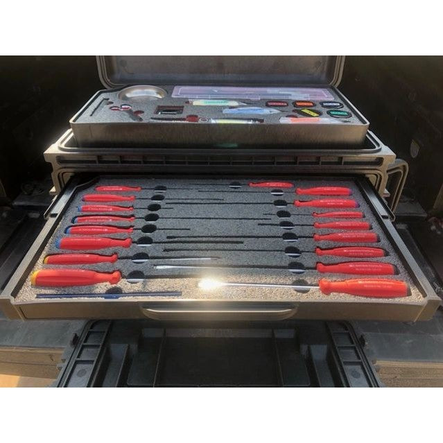 Gen 2 TOP TRAY Pelican 0450 Mobile Tool Box - Kaizen Inserts