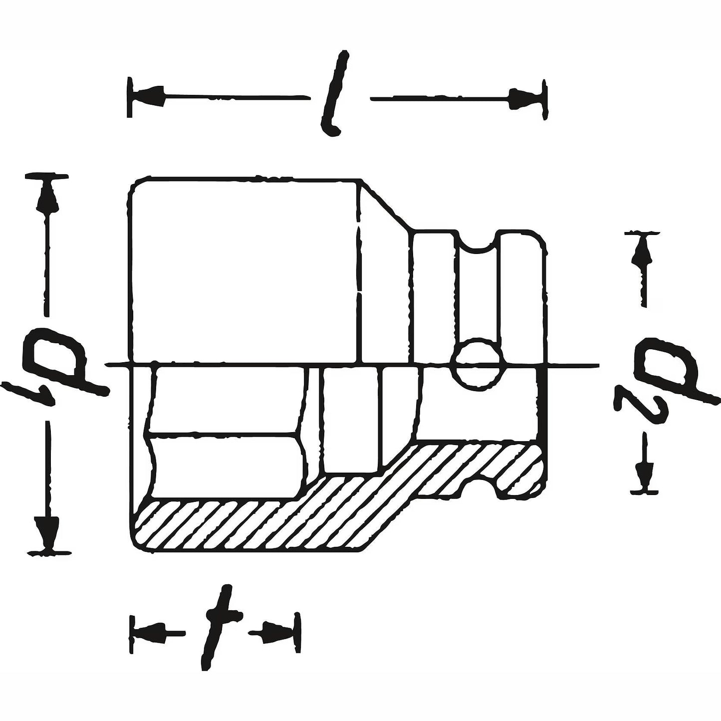 Hazet 1000S-27 3⁄4″ Impact socket ∙ 6-point outer profile ∙ 27 mm