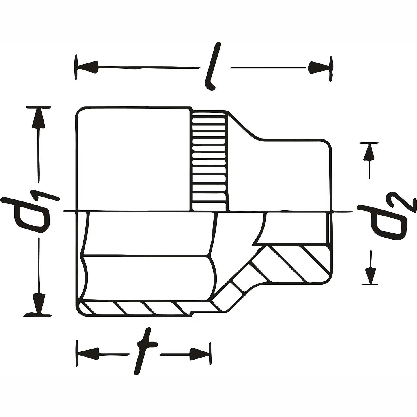 Hazet 1100S-30 1″ Impact socket ∙ 6-point outer profile ∙ 30 mm