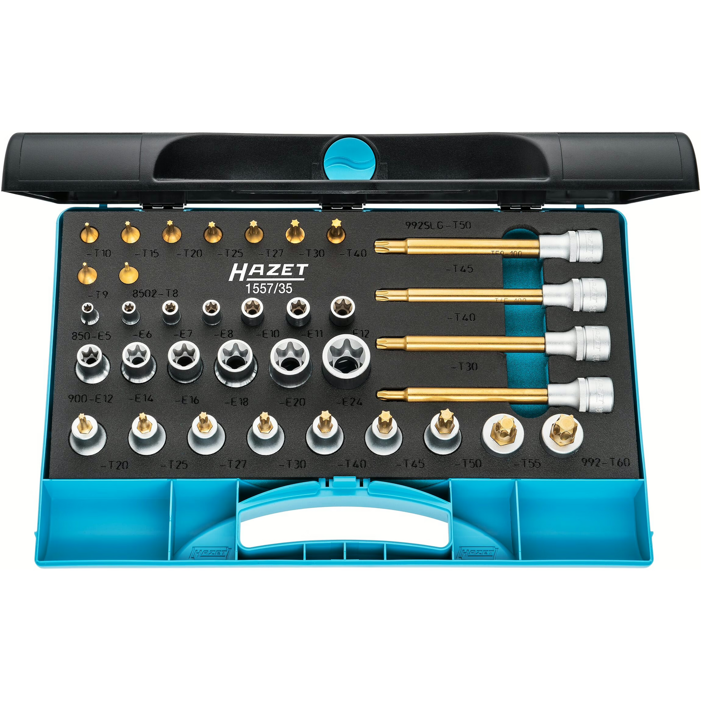 Hazet 1557/35 - 1/4" External Torx Tool Set, 35 Pieces