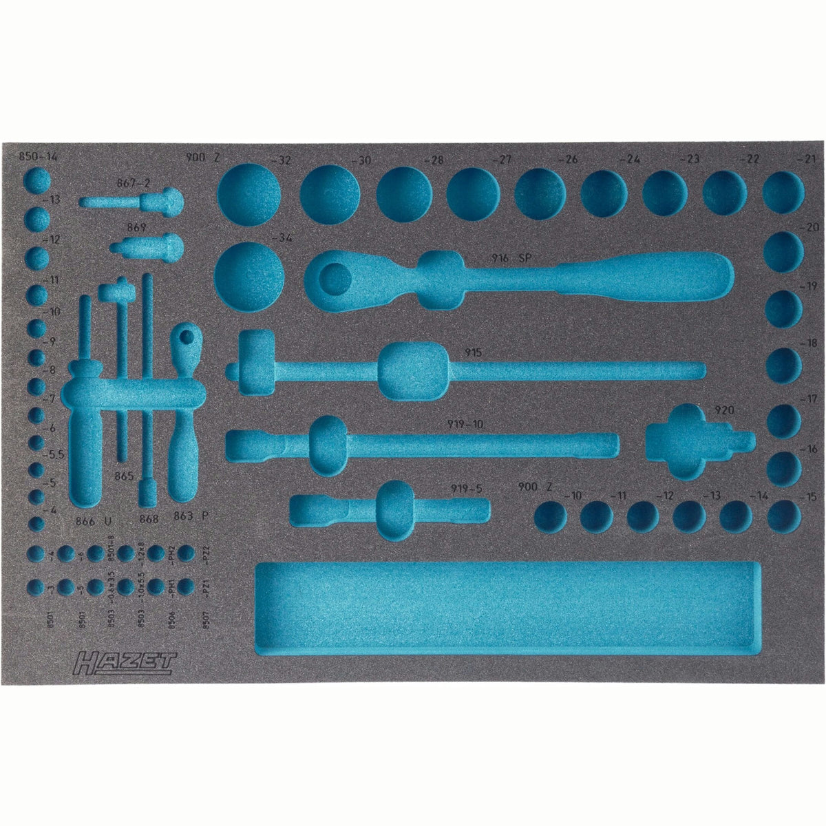 Hazet 163-118L 2-component soft foam insert