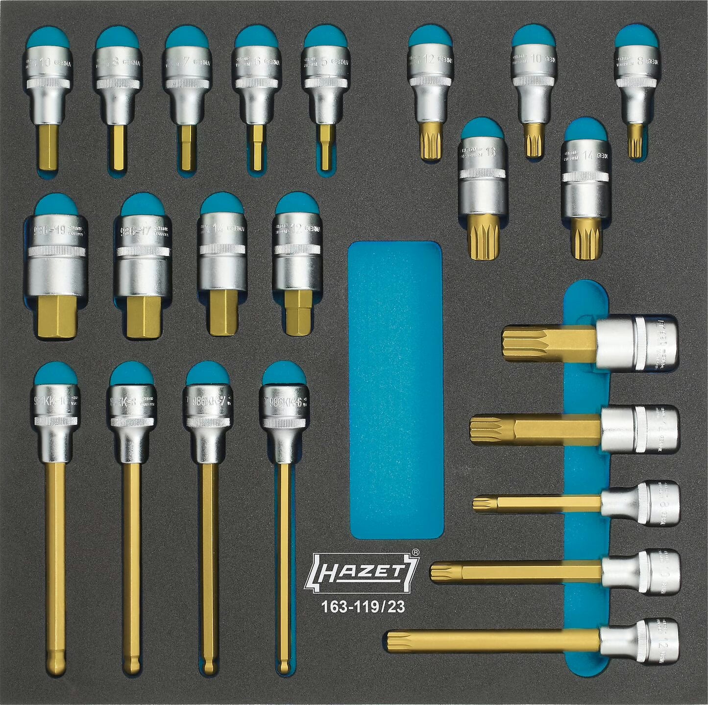 Hazet 163-119/23  Screwdriver socket set
