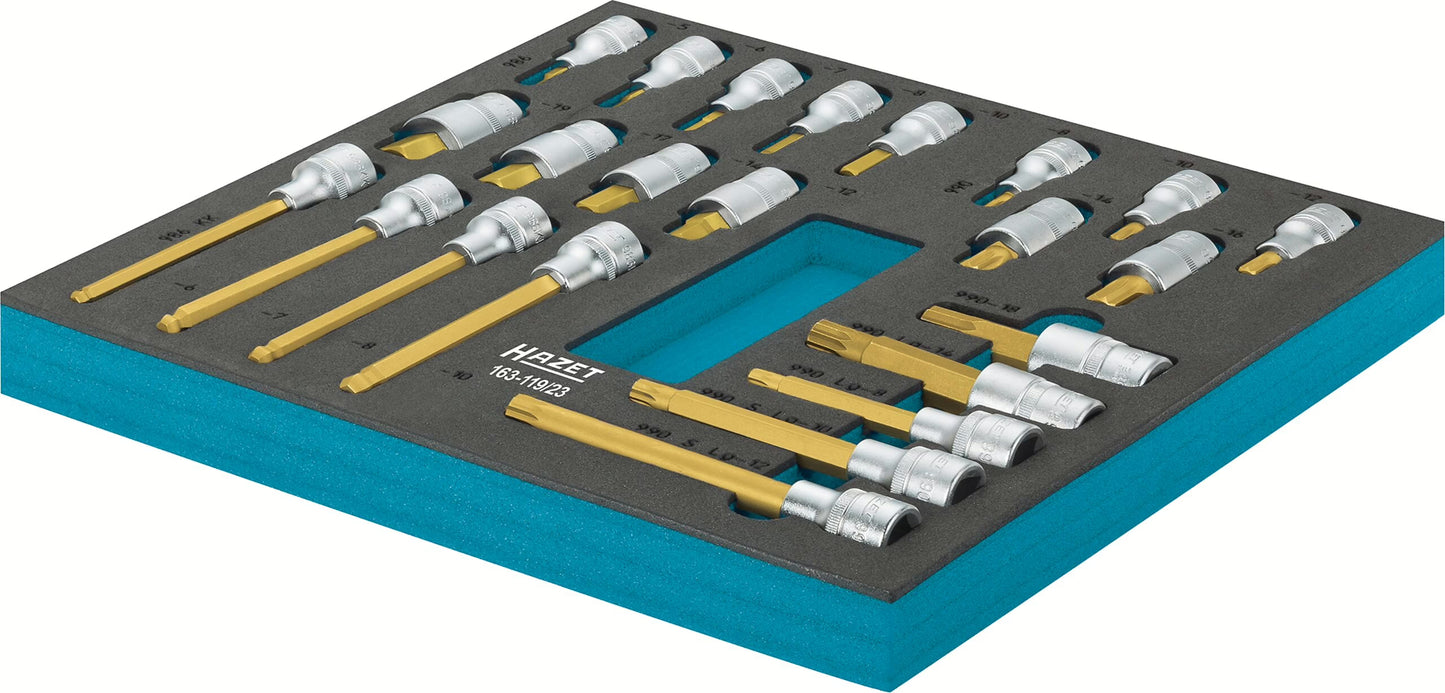 Hazet 163-119/23  Screwdriver socket set