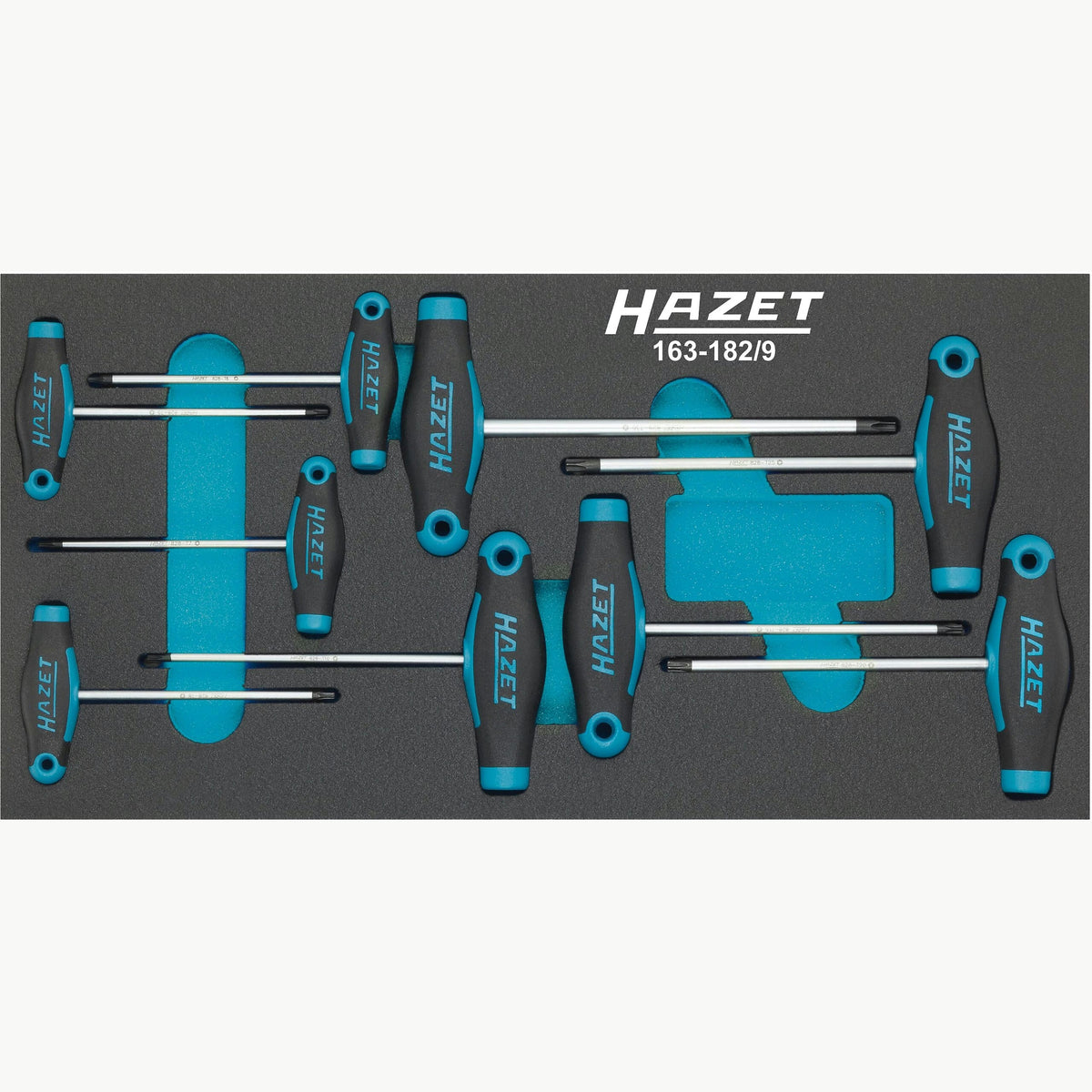 Hazet 163-182/9 Screwdriver set ∙ with T-handle