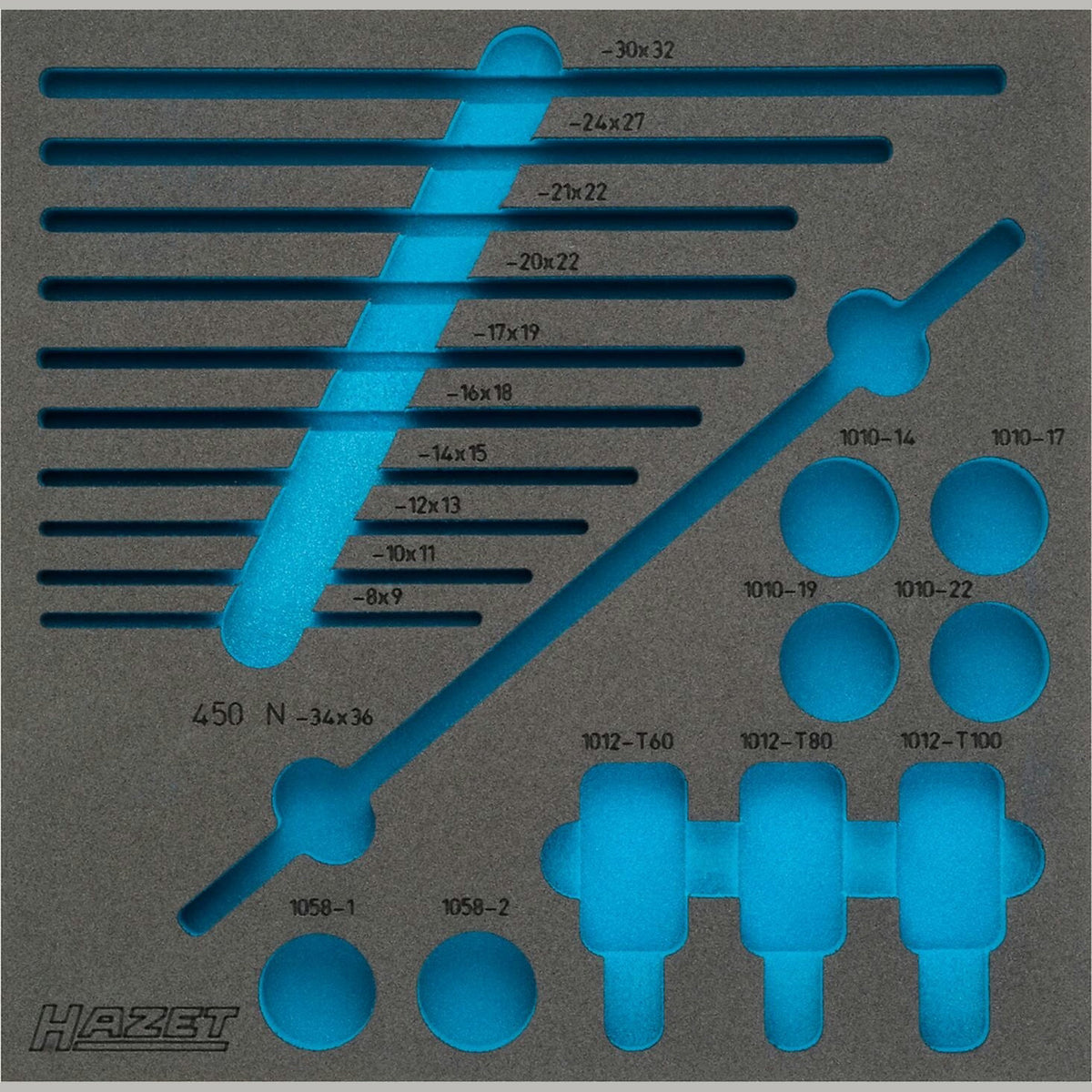 Hazet 163-211L 2-component soft foam insert