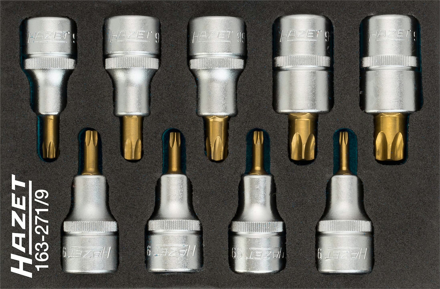 Hazet 163-271/9 Screwdriver socket set ∙ TORX®