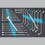 Hazet 163-30/25 Combination wrench / double box-end wrench set