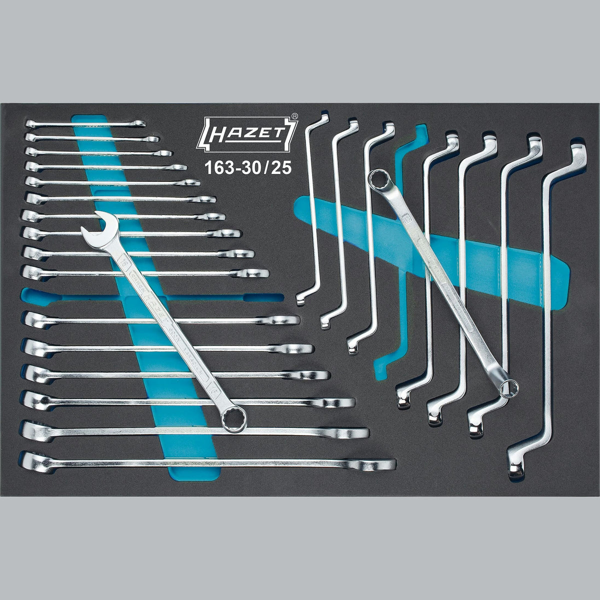 Hazet 163-30/25 Combination wrench / double box-end wrench set