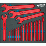 Hazet 163-542/18 Open-end wrench set ∙ with protective insulation