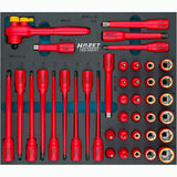 Hazet 163-545/41 Socket set ∙ with protective insulation