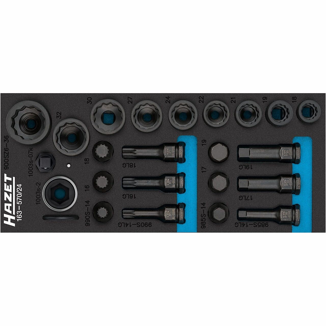 Hazet 163-570/24 Impact socket set