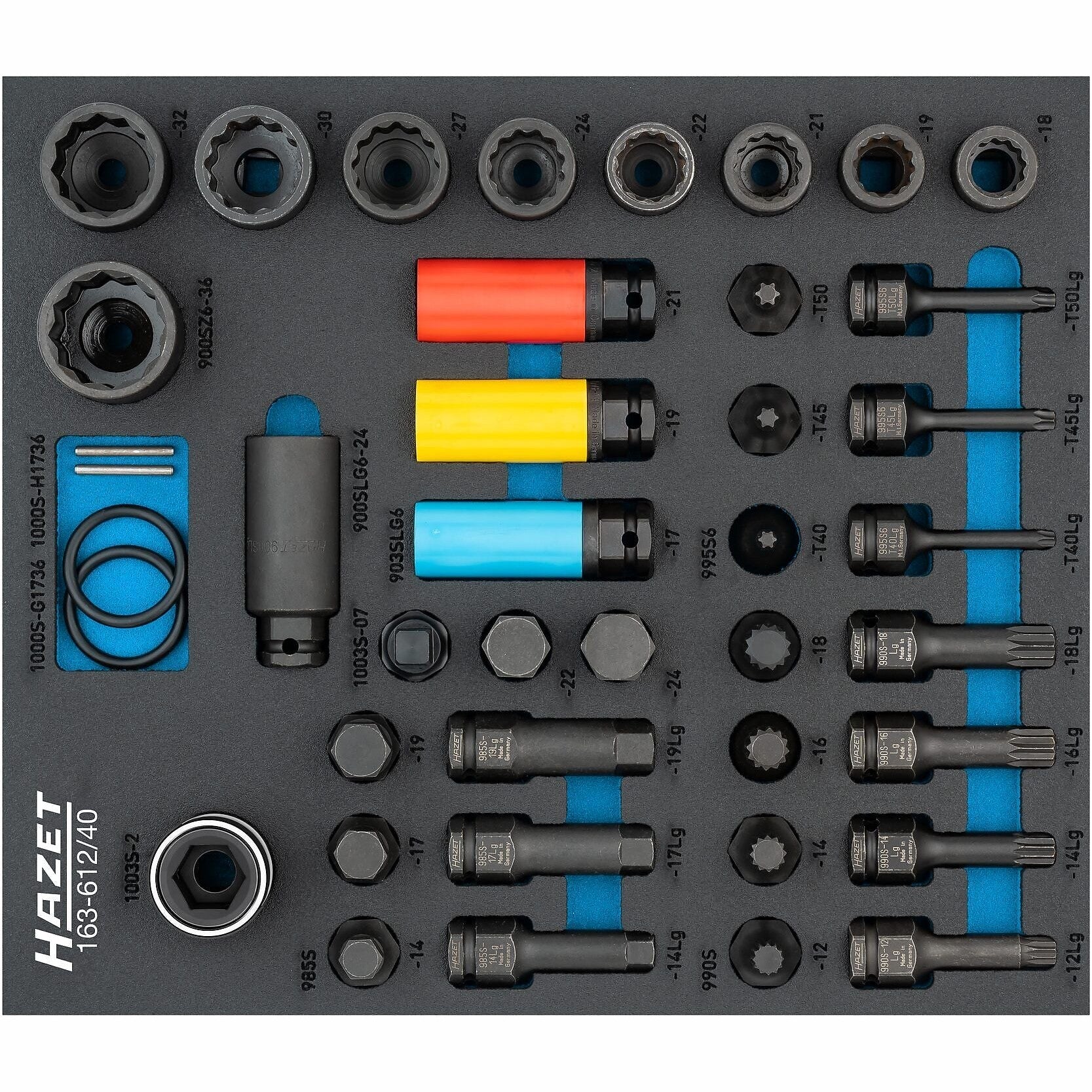 Hazet 163-612/40 Impact socket set