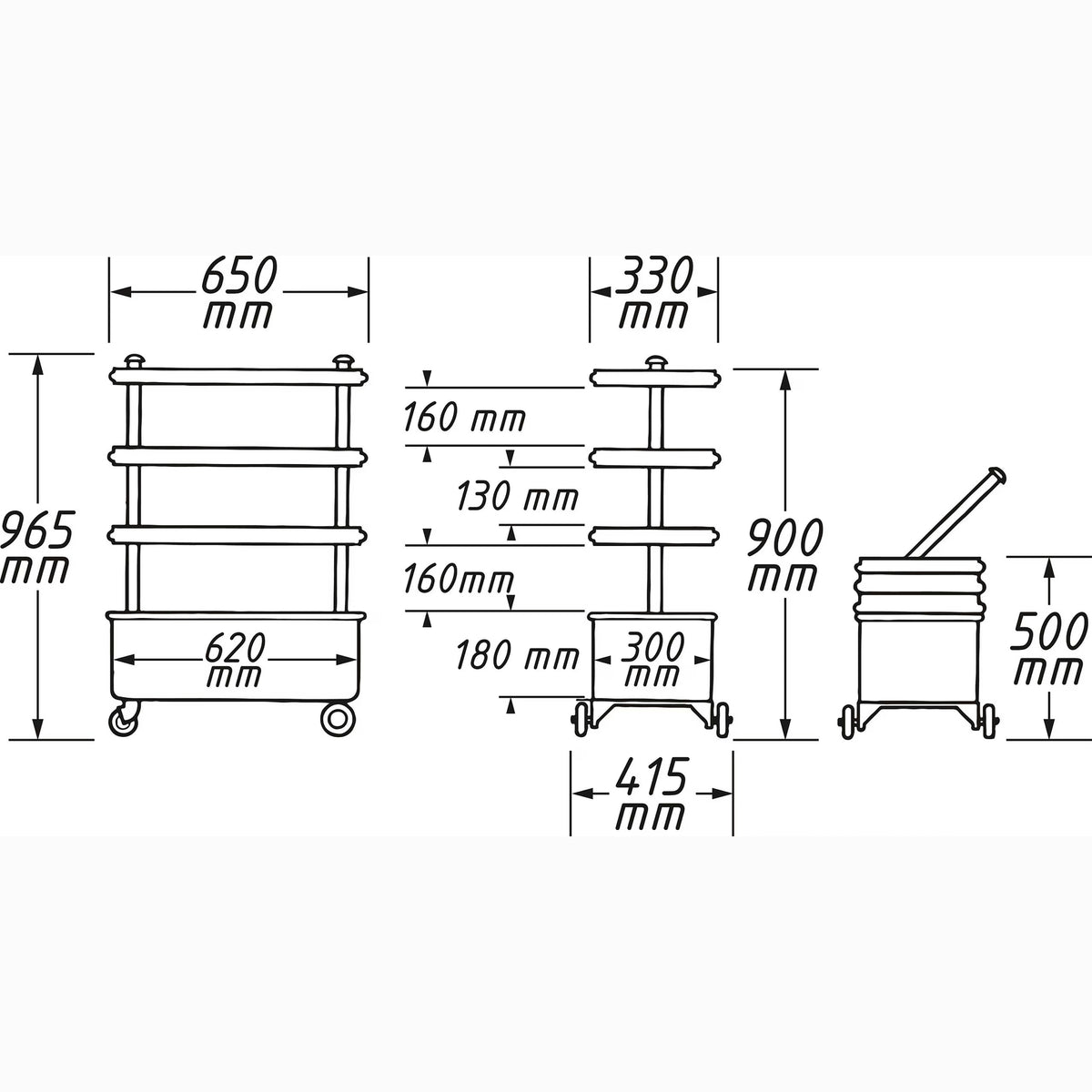 Hazet 166N Tool trolley