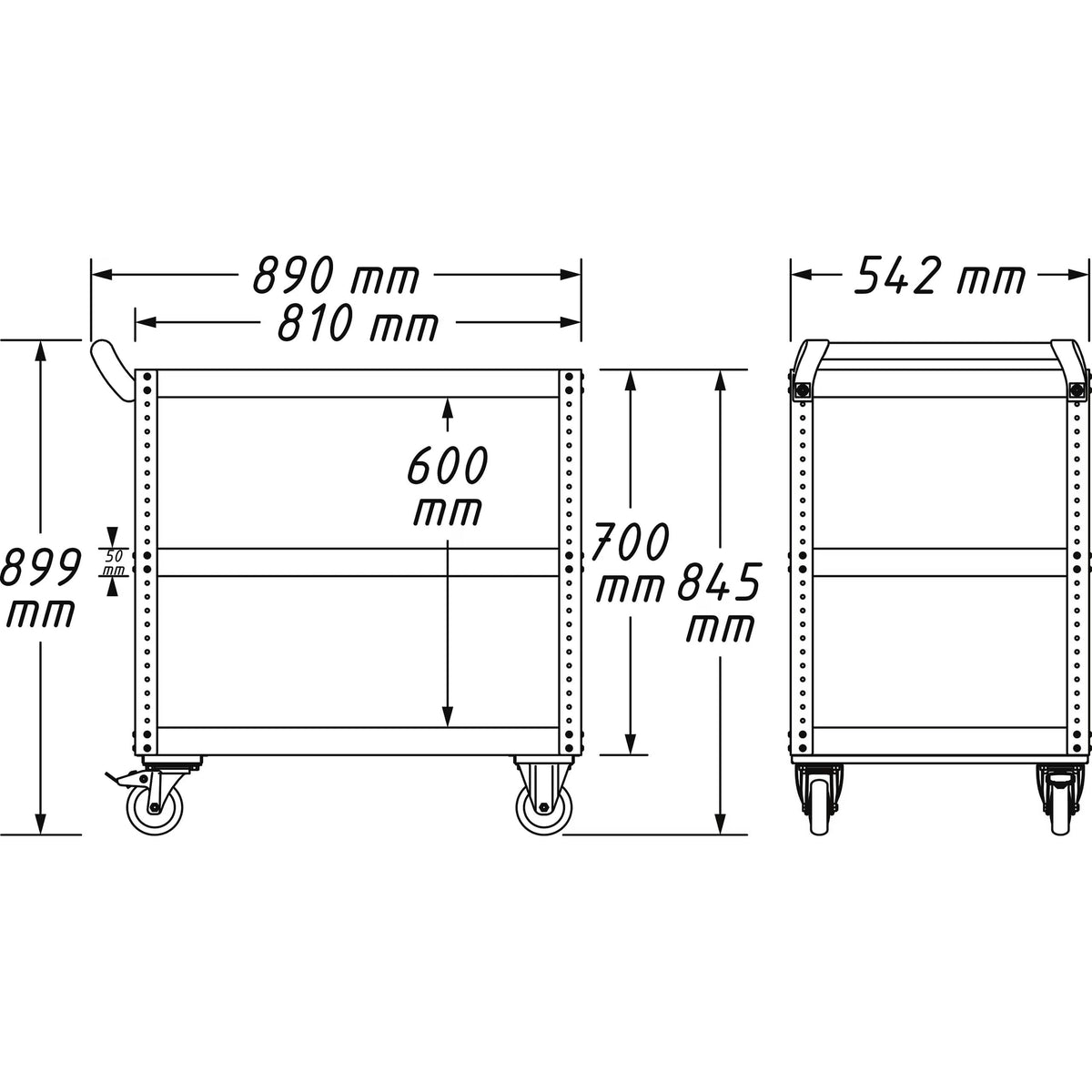 Hazet 167-3 Service trolley