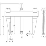 Hazet 1750-11 Quick-clamping puller ∙ 2-arm